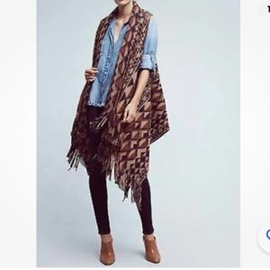 Anthropologie Canton Fringe Sweater Vest Plenty By Tracy Reese SZ XS/S